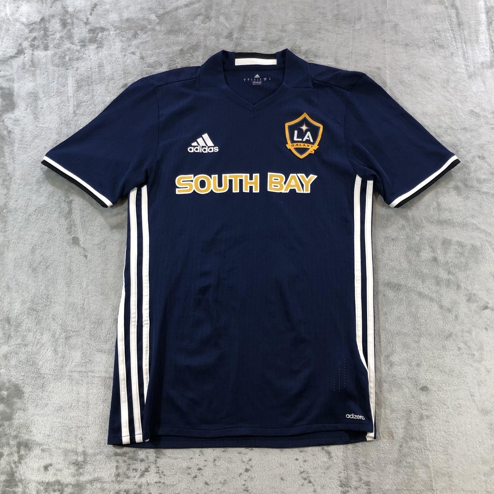 LA Galaxy Jersey Mens Small Blue MLS Soccer Adidas South Bay 28 Adizero Training